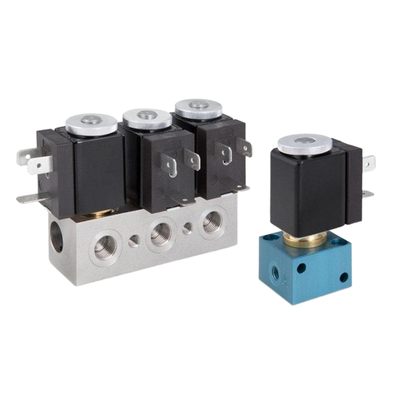 1913BA252-S NBR วาล์วโซเลนอยด์แบบปนูมาติก ช่อง 2.5 มิลลิเมตร ขนาด 2 ทาง ปิดประตูปกติ 1/4' ขนาด