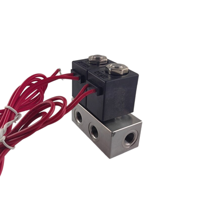 1-Inlet-2-Outlet 2V025-06-2F โซเลนอยด์แวลเวล มานิโฟลด์และ 2V025-06-3F 1-Inlet-3-Outlet DC12V/24V AC110V/220V