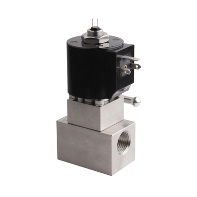 8.7BAS080B01 2/2 ทางนิวเมติกโซลินอยด์วาล์วพร้อมวัสดุตัวเครื่องสแตนเลส 304 และขนาดพอร์ต 1/8 ''