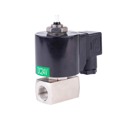 8.16AAS015B 1.5 มม.ปากขนาดสแตนเลส 304 นิวเมติกวาล์ว Solenoid โดยตรงการทำงาน G1/8 G1/4 G3/8 ขนาดพอร์ต