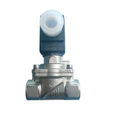 โซลินอยด์วาล์วไดอะแฟรมเซอร์โว Burkert รุ่น 6281 00323973 00323975 เกลียวใน G1/2 2/2 NC พร้อมระบบควบคุมด้วยมือ ตัววาล์วสแตนเลส ซีล FKM ช่องทางการไหล 13.0 DC24V AC220V