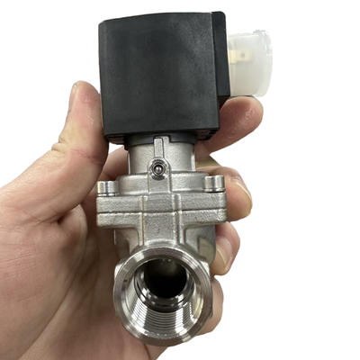 โซลินอยด์วาล์วไดอะแฟรมเซอร์โว Burkert รุ่น 6281 00323973 00323975 เกลียวใน G1/2 2/2 NC พร้อมระบบควบคุมด้วยมือ ตัววาล์วสแตนเลส ซีล FKM ช่องทางการไหล 13.0 DC24V AC220V