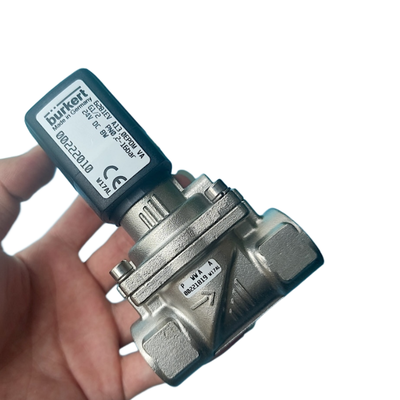วาล์วซอลีนอยด์อะไหล่หลายวอลเตจสําหรับ Burkert 00222010 00222011 00222012 G1/2 Thread 2/2 ปิดปกติทนความหนาว EPDM Gasket รูปร่างเหล็กไร้oxide กันสนิม