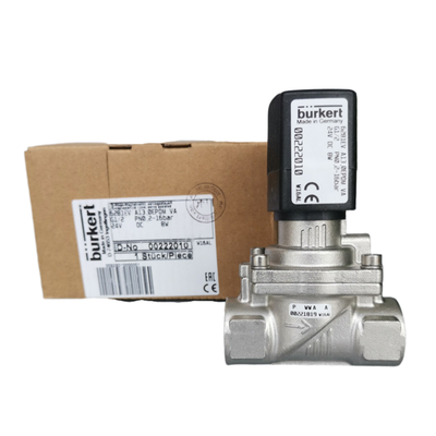 ความทนความร้อน FKM ปริมติดซอลีนอยด์ วาล์ว Burkert 6281 ซีรีส์ G1/2 ท่า 13 มิลลิเมตร ช่องเปิด โฮสติกป้องกันการกัดสแตนเลส 2 ตําแหน่ง 2 ทาง NO 00228387 00228388 00228389