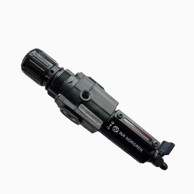 NORGREN F17‑600‑M3HG F17‑800‑M3HG F17 Series เครื่องกรองลมแบบมีกระจกมองน้ำมันและระบบระบายน้ำด้วยมือ โครงโลหะ ไส้กรอง 40 ไมครอน สำหรับระบบวงจรนิวแมติกส์งานหนัก
