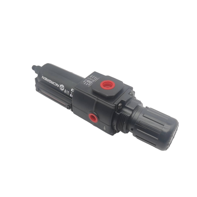 NORGREN B73G‑2GK‑QD1‑RMG B73G‑2AK‑QD1‑RMN เครื่องกรองลมและเรกูเลเตอร์แบบรวมประสิทธิภาพสูง การแยกน้ำมันและน้ำ พอร์ตวัดอัตราการไหลเต็มที่ เหมาะสำหรับเครื่องจักรสิ่งทอและวงจรควบคุมการทดสอบลม