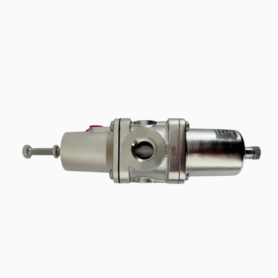 NORGREN B38P‑244‑B1MA B38P‑344‑B1MA สแตนเลสสตีล ฟิลเตอร์‑เรกูเลเตอร์ เกลียว PTF ระบายน้ำด้วยมือ ไส้กรอง 5μm‑25μm เป็นไปตามมาตรฐาน NACE สำหรับระบบเตรียมอากาศอัดสำหรับสภาพแวดล้อมทางทะเล‑นอกชายฝั่งที่มีฤทธิ์กัดกร่อน