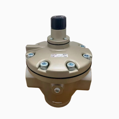 AR635-10G SMC เร็กกูเลเตอร์แรงดันลมต่ำพร้อมเกจ Rc1" 0.02-0.2 MPa แบบ Pilot