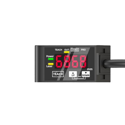 เซ็นเซอร์วัดระยะเลเซอร์ HG-C1400 ระยะอ้างอิง 400 มม. ช่วงการวัด ±200 มม. ความสามารถในการทำซ้ำ 800 มม. IP67 12-24V DC NPN PNP เอาต์พุตอะนาล็อก 0-5V 4-20Ma