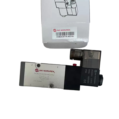 โซลินอยด์วาล์วแบบติดตั้ง NAMUR IMI NORGREN VCB22C517A-AE219J G1/4 AC220V 5/2 วาล์วควบคุมทิศทางลมแบบเดี่ยวสำหรับแอคทูเอเตอร์