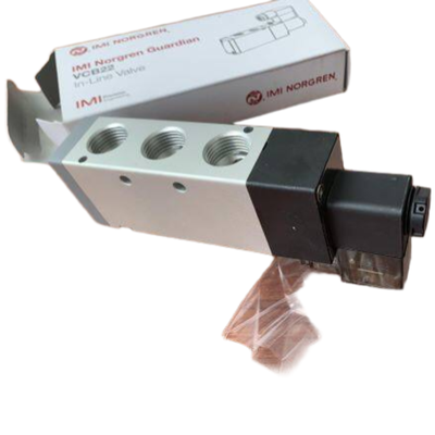 3350 ลิตร/นาที วาล์วโซลินอยด์ NORGREN VCB22D517A-AD213L อัตราการไหลสูง G1/2 24VDC 5/2 สปริงคืน วาล์วลูกสูบแบบนิวแมติก IP65 ตัวเรือนอลูมิเนียม