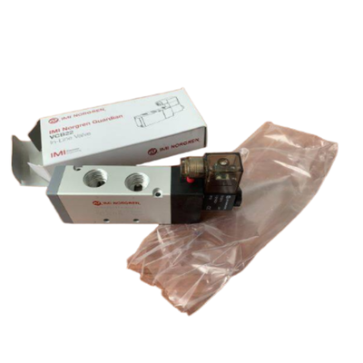 3350 ลิตร/นาที วาล์วโซลินอยด์ NORGREN VCB22D517A-AD213L อัตราการไหลสูง G1/2 24VDC 5/2 สปริงคืน วาล์วลูกสูบแบบนิวแมติก IP65 ตัวเรือนอลูมิเนียม