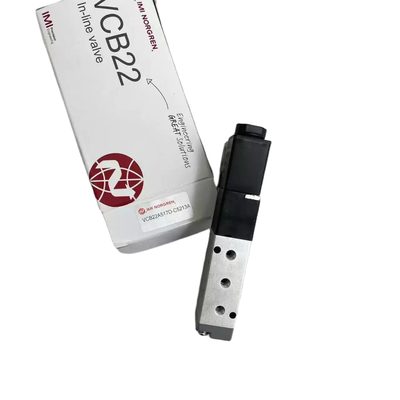 วาล์วโซลินอยด์ M5 Mini Port IMI Norgren VCB22A517D-C5213A 24VDC 5/2 วาล์วควบคุมทิศทางนิวแมติกสำหรับอิเล็กทรอนิกส์ความแม่นยำ ขนาดกะทัดรัดพร้อมไฟแสดงสถานะ LED
