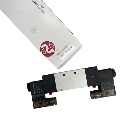 วาล์วโซลินอยด์แบบสองขดลวด G3/8 NORGREN VCB22C511A-AC213L 24VDC วาล์วทิศทางนิวแมติก 5/2 สำหรับระบบสายพานลำเลียง อัตราการไหล 1800 ลิตร/นาที