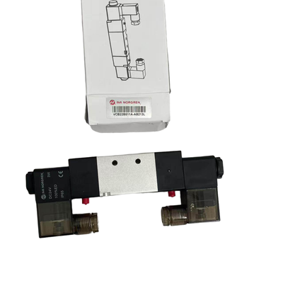VCB22B511A-AB213L 24VDC วาล์วโซลินอยด์คู่ IMI NORGREN G1/4 5/2 วาล์วหน่วยความจำนิวแมติกสำหรับเครื่องมือกล โหลดขดลวดคู่