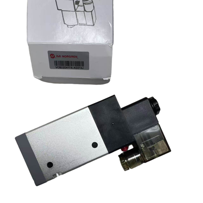 วาล์วสุญญากาศขนาดใหญ่ IMI Norgren VCB22D417A-AD213J G1/2 24VDC วาล์วทิศทางโซลินอยด์เดี่ยว 3/2 NC สำหรับระบบสุญญากาศอัตราการไหลสูง