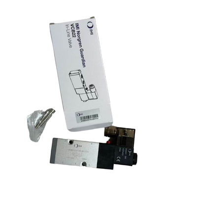 โซลินอยด์วาล์ว NAMUR 24VDC IMI Norgren VCB22C517A-AE213J G1/4 5/2 แบบเดี่ยวสำหรับแอคทูเอเตอร์แบบหมุน IMI Norgren วาล์วควบคุมทิศทางนิวเมติก