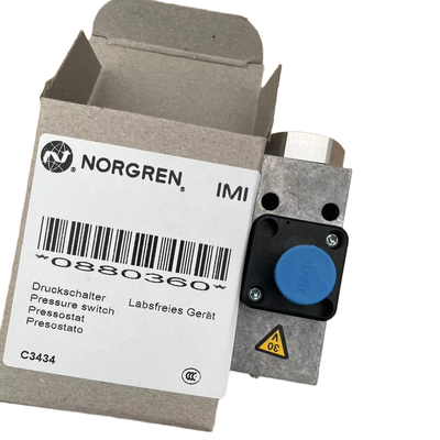 สวิตช์แรงดัน Norgren 0880360 เกลียว G1/4 สวิตช์ตรวจจับแรงดันนิวแมติกสำหรับระบบอัตโนมัติ