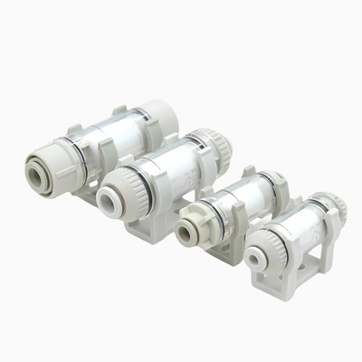 SMC ZFC100-04 ZFC Series Compact In-Line Air Suction Filter 10µm Filtration Replaceable Filter Element One Touch Fitting Protect Vacuum Generator And Pneumatic Automation Circuit