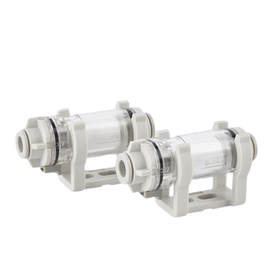 SMC ZFC100-04 ZFC Series Compact In-Line Air Suction Filter 10µm Filtration Replaceable Filter Element One Touch Fitting Protect Vacuum Generator And Pneumatic Automation Circuit