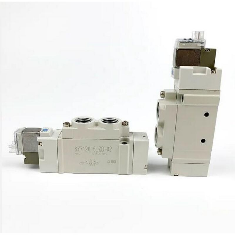 SMC SY7120-5LZD-C6 วาล์วโซเลนอยด์ 2 ตําแหน่ง Single One-Touch Fitting Port ขนาด ø6 DC24V