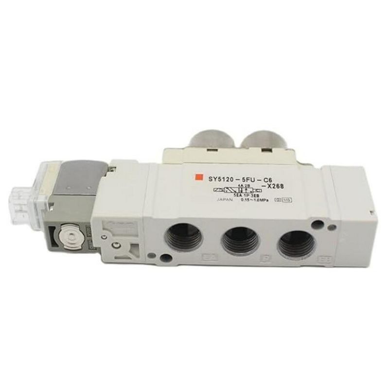 SY5320-5LZD-01 SMC วาล์วโซเลนอยด์ 3 ตําแหน่ง ศูนย์ปิด DC24V ขนาดประตู 1/8