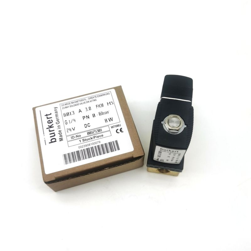 Burkert 00125341 6014C วาล์วโซเลนอยด์ ปิดปกติ G1/8 2.5 หลุมระบาย DC24V AC24V AC220V