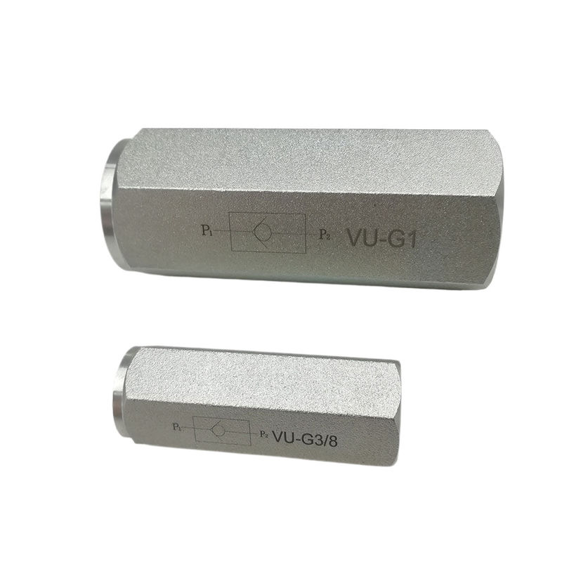 รหัส ISO 16/13 วาล์วควบคุมไฮดรอลิก VU-G1 VU-G3/8 VU-G3/4 VU-G1-1/4 VU-G2