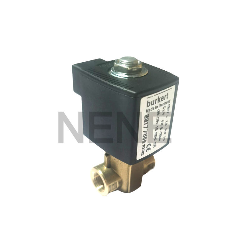 Burkert Solenoid 6013 ประเภทการกระทําโดยตรง 00134243 2/2 ปิดปกติ G1/8 นิ้ว 2.5 หลุมระบาย FKM ผนึก 220VAC 8W 0 ~ 16bar