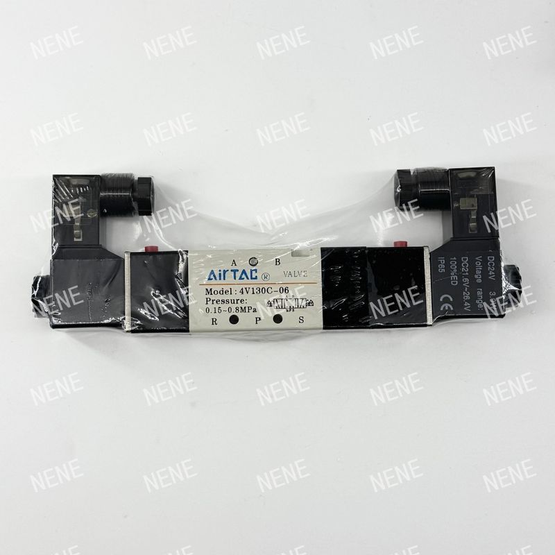 วาล์วแม่เหล็กอิเล็กตรอน 4V130P-06 AIRTAC สําหรับการควบคุมอากาศที่แม่นยําในช่วงความดัน 0.15 ถึง 0.8 MPa