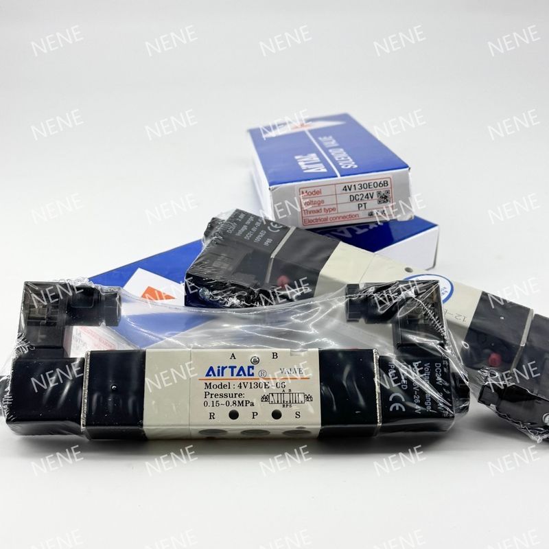 AIRTAC 4V230C-06 อลูมิเนียมสลัด วัสดุร่างกาย วาล์วไฟฟ้าแม่เหล็ก 24VDC 220V สําหรับการใช้งานความดันสูง