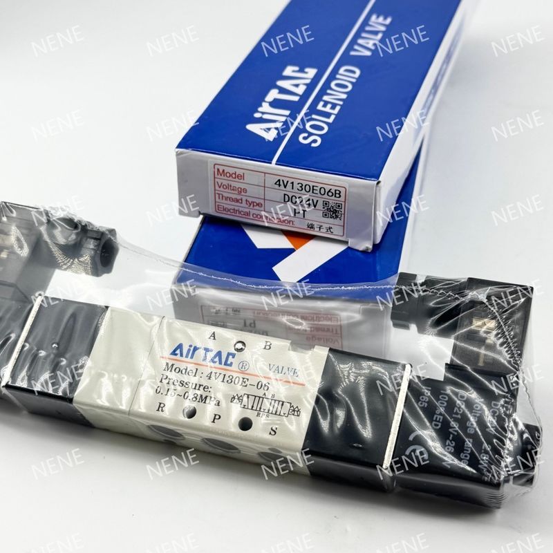 AIRTAC 4V230E-08 วาล์วโซเลนอยด์ 24DC โวลเตจ สําหรับการใช้งานอุตสาหกรรม