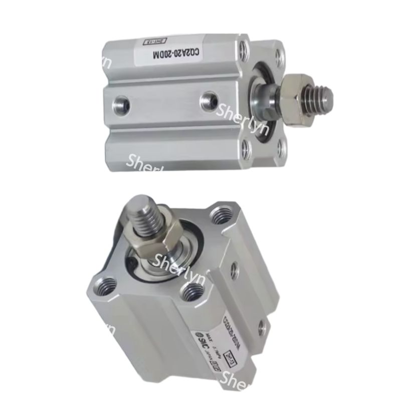 SMC ซีรีส CQ2 กระบอกคอมแพคท CQ2A12-45D แบบมาตรฐาน ดับเบิลการกระทํา single rod