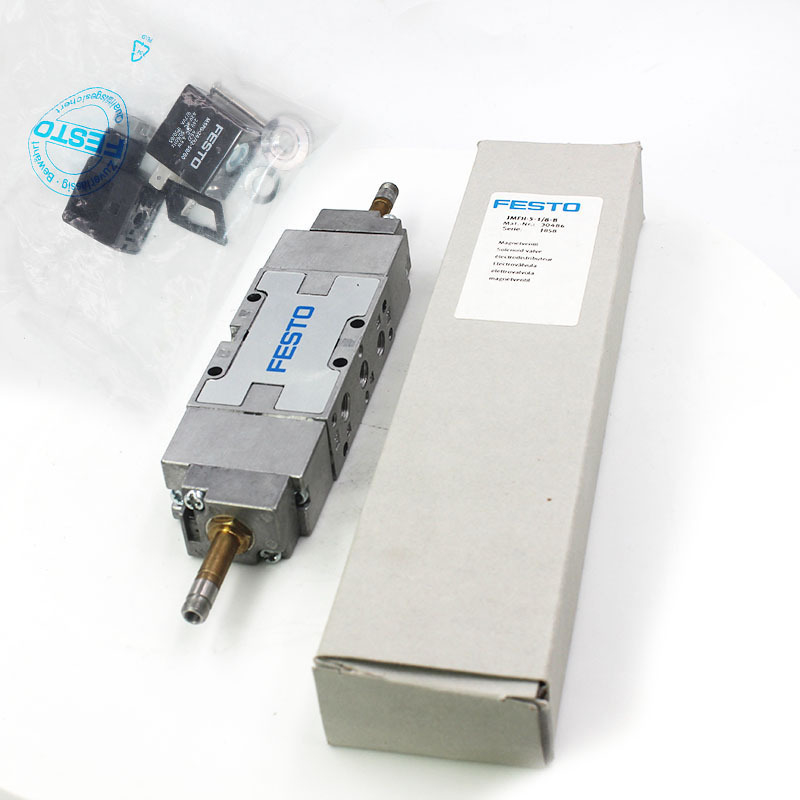 JMFH-5-1/8-B Festo Solenoid Valve 30486 ไทเกอร์ 2000, 5/2, dbl sol ขายแยก, G1/8, int pilot