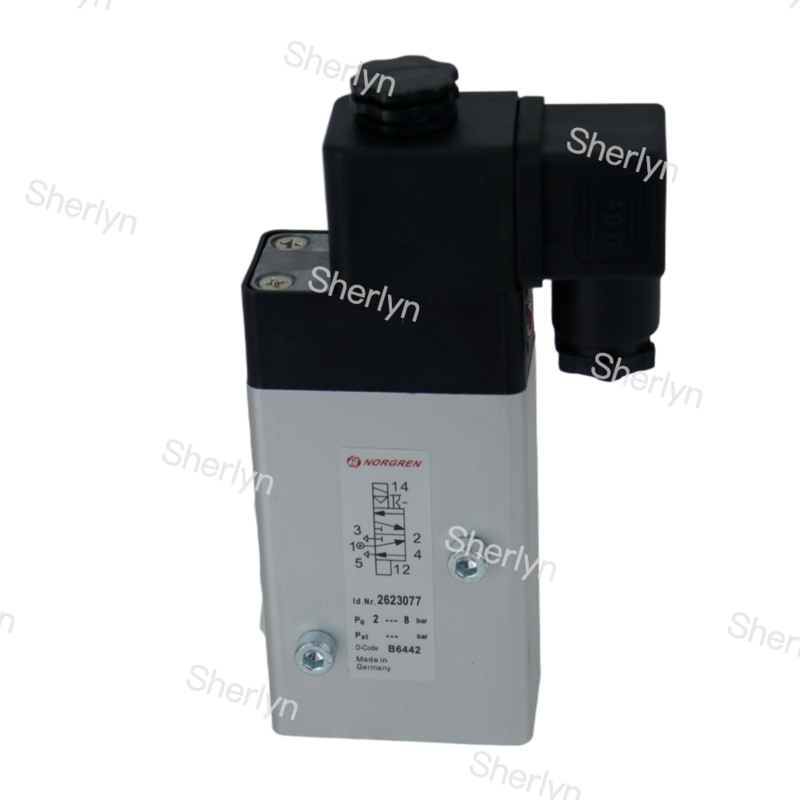 NORGREN Pilot Operated Solenoid Valve Two Position Five Way NAMUR Installation 2623077 Solenoid Valve Plate Installation Pneumatic Directional Valve
