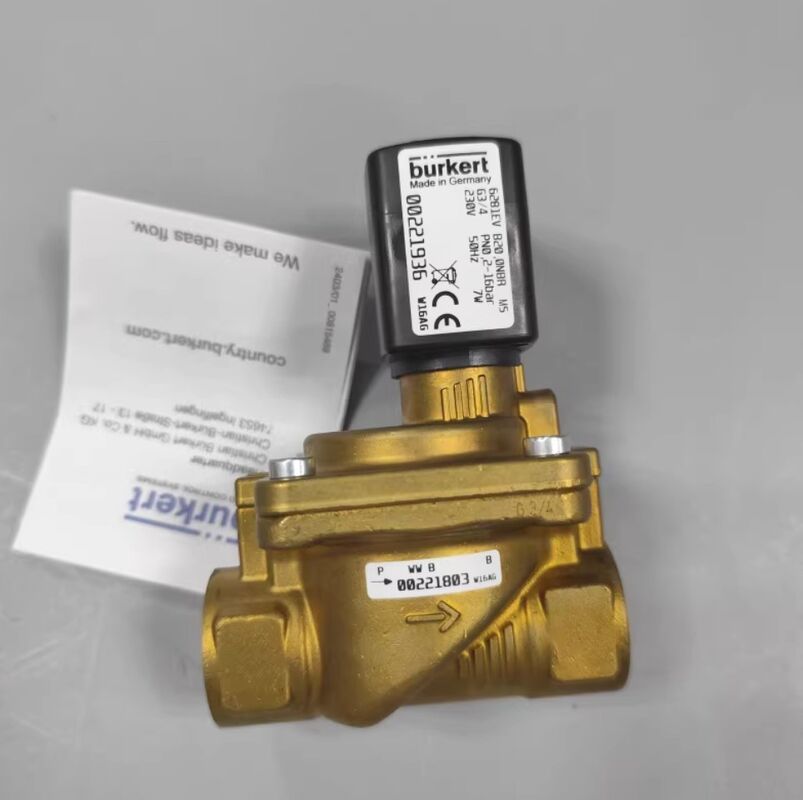 00221934 00221936 00221935 Burkert เยอรมนี 6281 ประเภท 221936 วาล์วโซเลนอยด์แผ่นฉาก G3/4