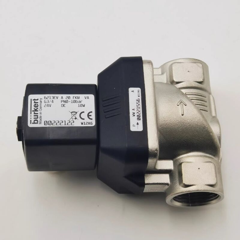 BURKERT 00222122 00222123 00222125 6213EV A 20 FKM VA G3/4 PN0-10bar วาล์วโซเลโนอิดสแตนเลส