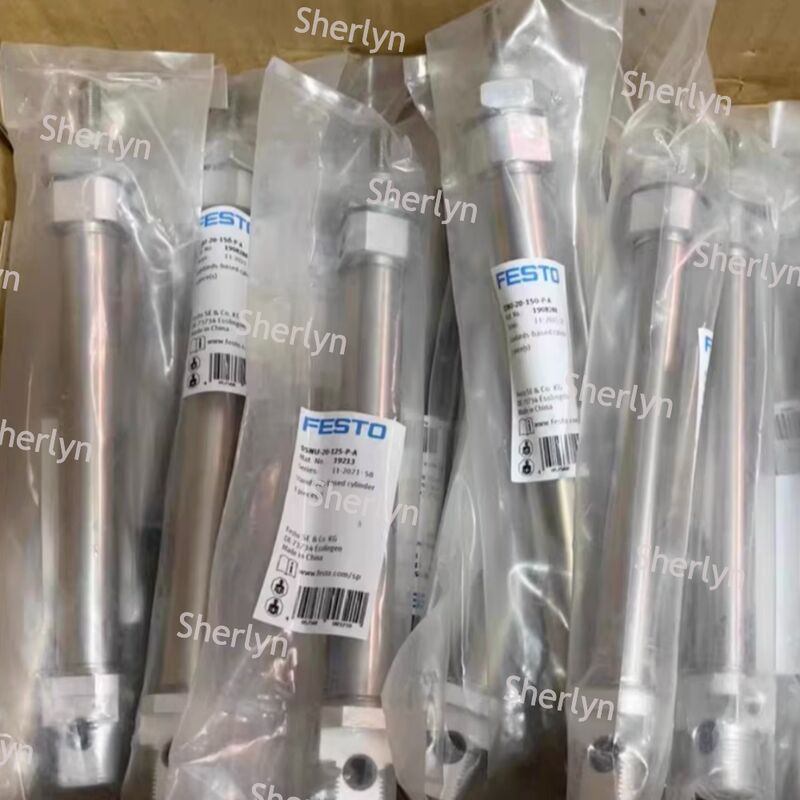 กระบอกปนูเมติกพิสตัน 15 มม ความเร็ว DSNU-8-15-P-A FESTO กระบอกทํางานสองครั้ง 1908247