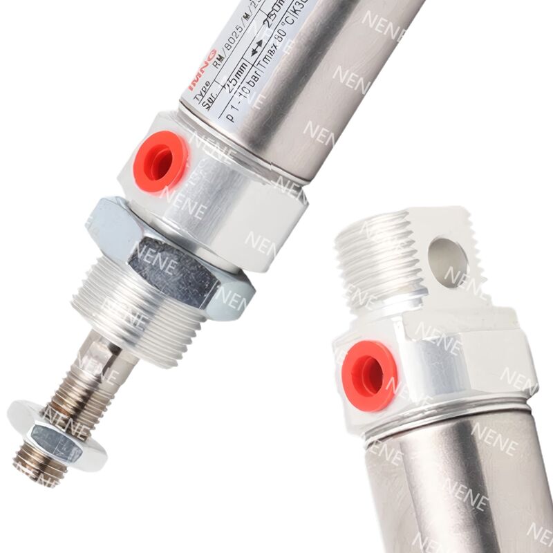 ลูกสูบแม่เหล็ก RM/28010/M/20 Ø10mm ช่วงชัก 20mm กระบอกสูบนิวเมติกขนาดกะทัดรัด NORGREN ISO 6432 พร้อมใช้งานสำหรับการตรวจจับตำแหน่ง