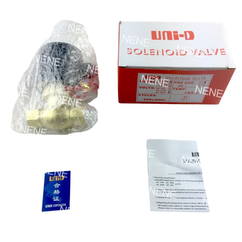 US-10 UNID ปั๊มซอลีนอยด์ 3/8" NPT 2/2 ทาง ปิดปกติ (N.C.)