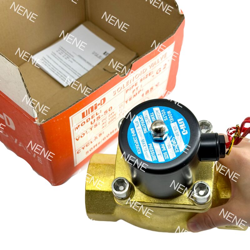 US-50 UNID วาล์วโซเลนอยด์ปนูมาติก ทองแดง 2" ORIFICE 50 มม 2 นิ้ว -5 °C ~ 185 °C