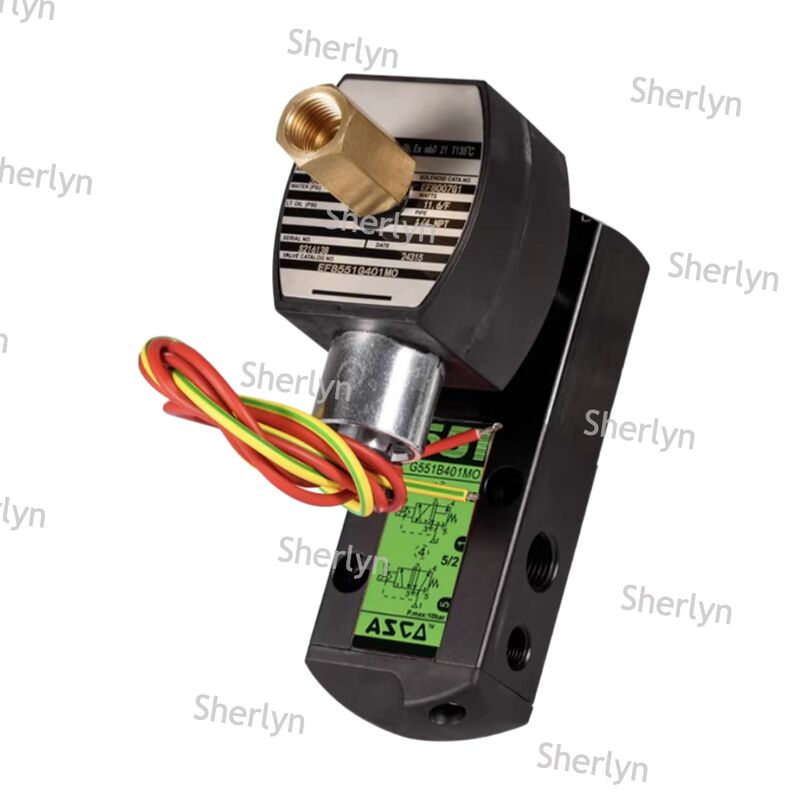 ASCO SCB320B174 วาล์วไฟฟ้าแม่เหล็กอุตสาหกรรม วัสดุทนทานต่อการกัดกร่อน การควบคุมกระบวนการเคมี