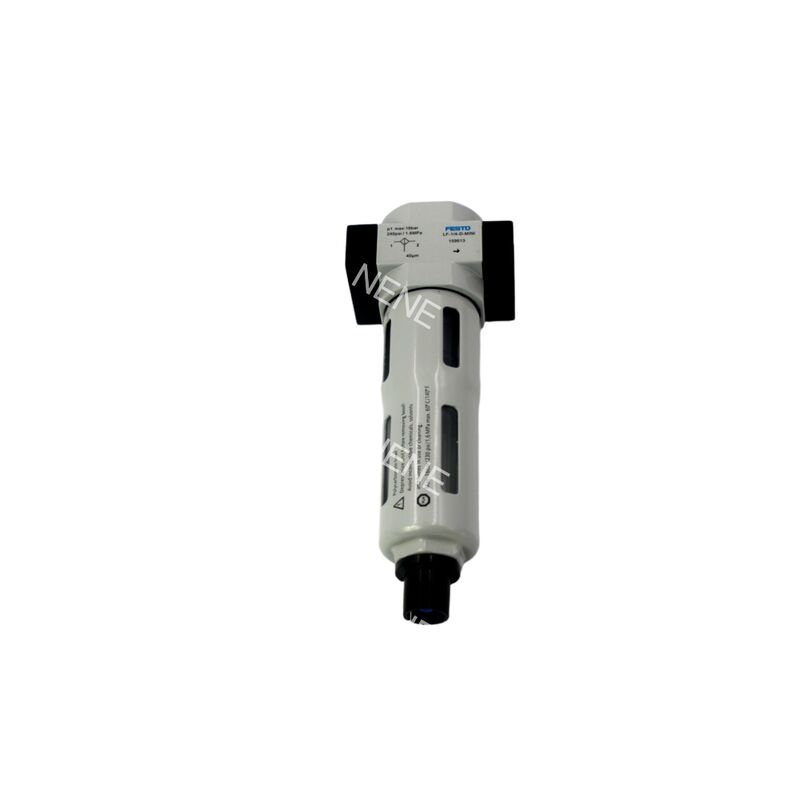 ตัวกรองสายลมแบบนิวแมติก Festo LF-1/8-D-MINI-A 159616 0.5-12 บาร์ G1/8 โลหะผสมสังกะสี 40 ไมครอน ระบบระบายน้ำอัตโนมัติเต็มรูปแบบสำหรับชุด FRL ขนาดเล็ก