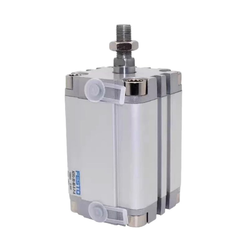 ADVU-16-10-A-P-A 156594 ก้านลูกสูบพร้อมเกลียวนอก กระบอกลมแบบกะทัดรัด