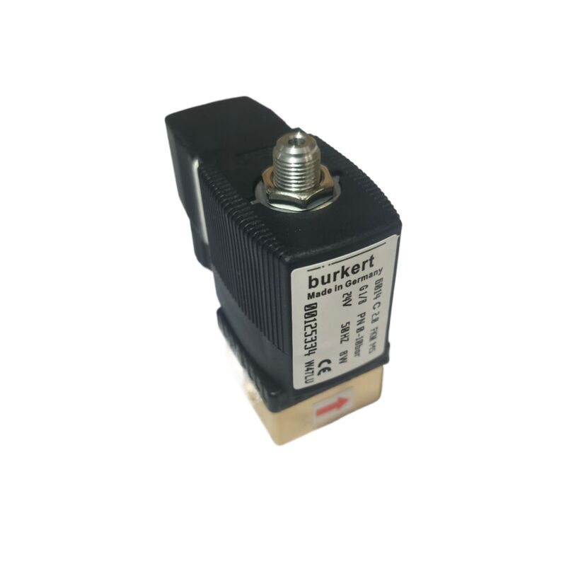 วาล์วควบคุมโดยตรงสำหรับอุตสาหกรรม 00126091, รุ่น Burkert 6013, แบบปิดปกติ, รู 3.0 มม., เกลียว G1/8, 24VDC, 0-6 บาร์ พร้อมไดอะแฟรม FKM