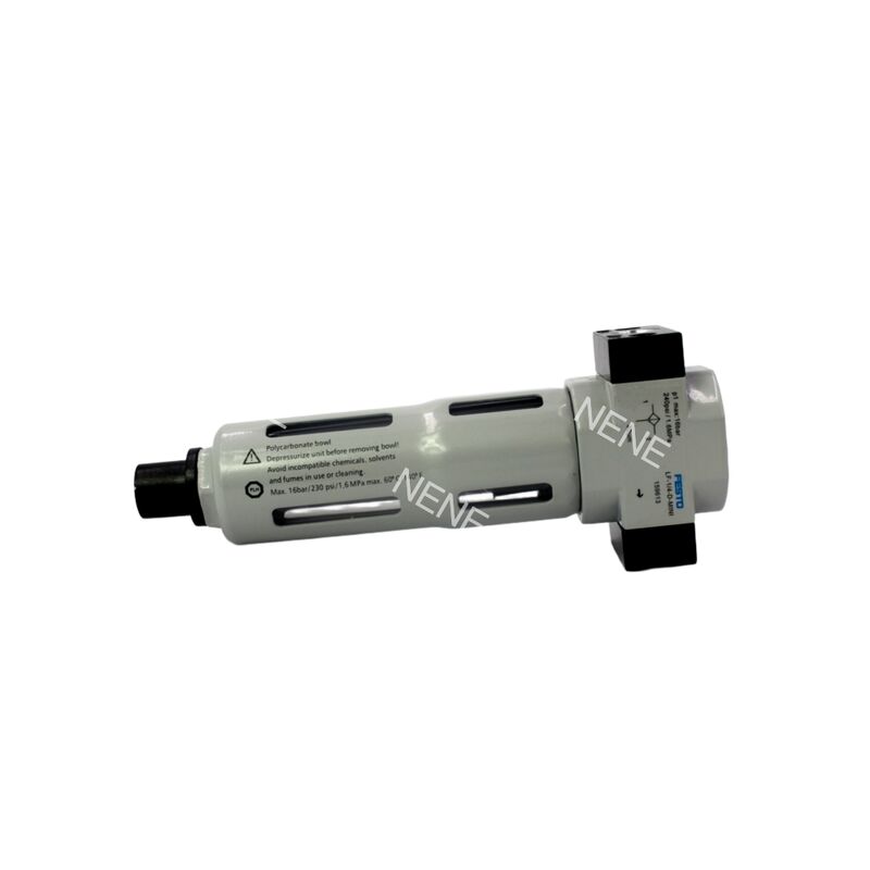ตัวกรอง-เรกูเลเตอร์ 40 ไมครอน 0.5-7 บาร์ Festo LFR-1/8-D-7-MINI 162702 G1/8 โลหะผสมสังกะสี พร้อมมาตรวัดแรงดัน ระบบระบายน้ำแบบแมนนวล