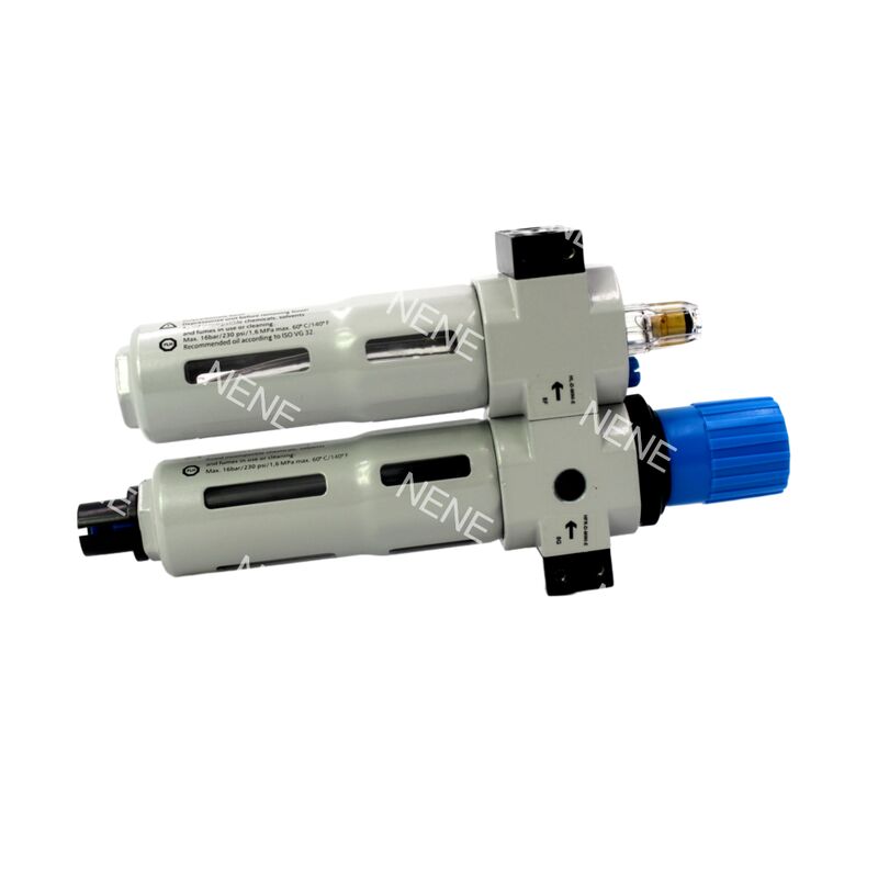 FRC-1/4-D-7-MINI-A 162763 Zinc Alloy FRL 1300L/min G1/4 40μm 0.5-7bar Fully Automatic Drain With Pressure Gauge FESTO