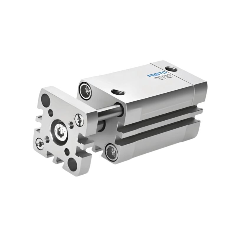 ซิลินเดอร์คอมแพคต์ที่มีการทํางานสองครั้ง พร้อมไม้นํา Festo ADNGF-12-10-P-A ขนาด 12 มม