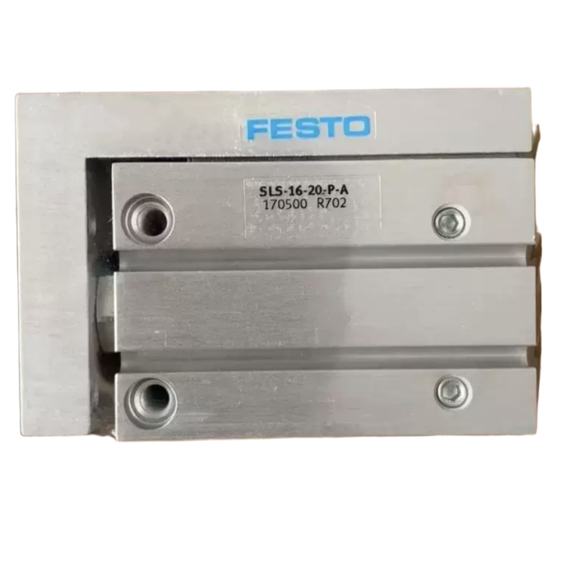 แอคชูเอเตอร์แบบนิวแมติกแบบ Double Acting พร้อมเบาะยืดหยุ่น FESTO SLS Series กระบอกสูบมินิสไลด์ SLS-6-30-P-A #170490 รู 6 มม. ระยะชัก 30 มม. ไกด์กรงบอลความแม่นยำสูง
