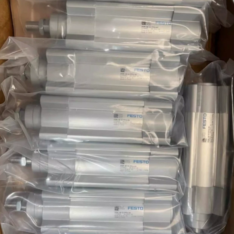 32 มิลลิเมตร ช่องเจาะ 80 มิลลิเมตร สตรอค FESTO DNC32-80-PPV-A 163307 ซิลินเดอร์อากาศที่มีผลการกระทําคู่